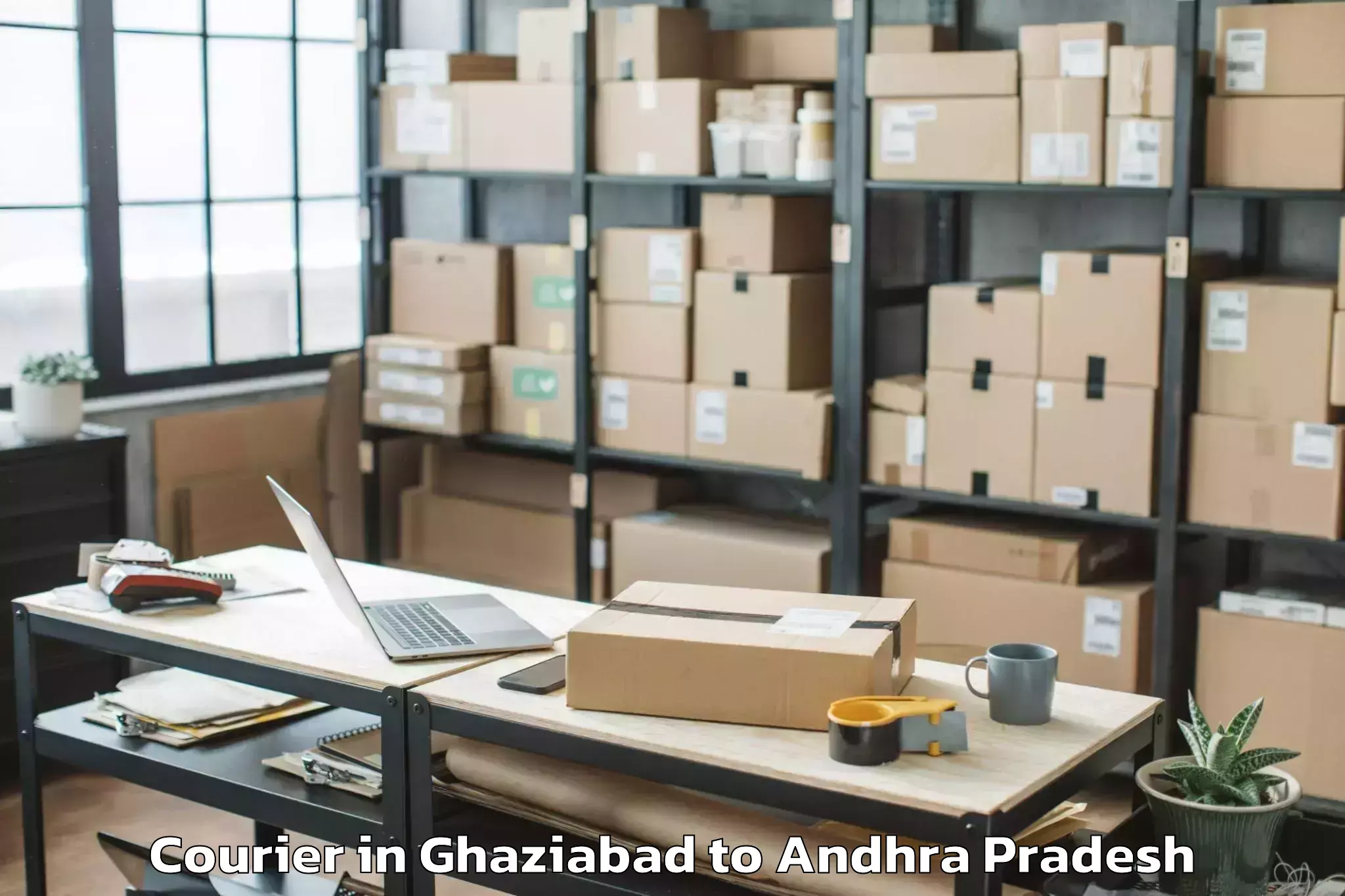 Expert Ghaziabad to Peda Bayalu Courier